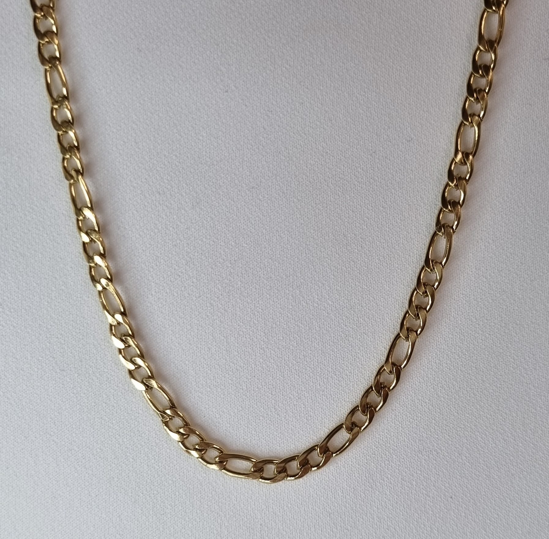 Gullhúðuð stálkeðja 50cm