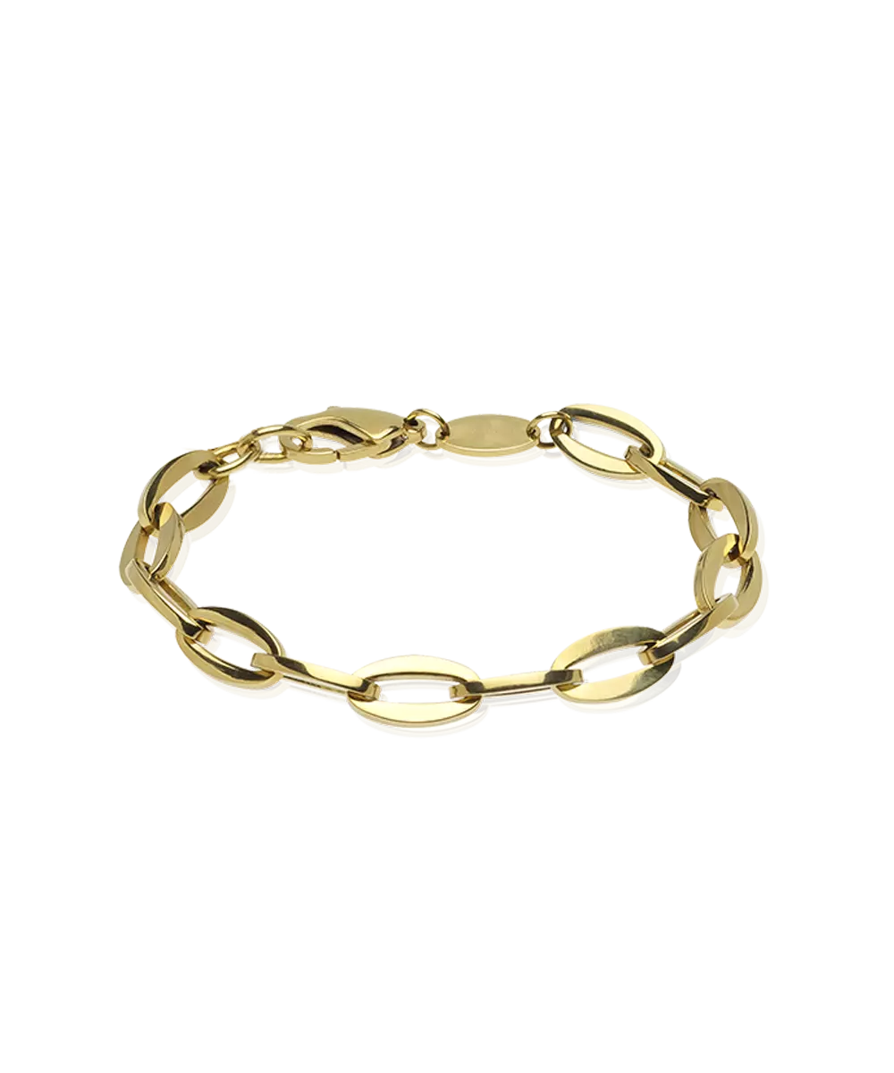 Gullhúðað armband Grand link