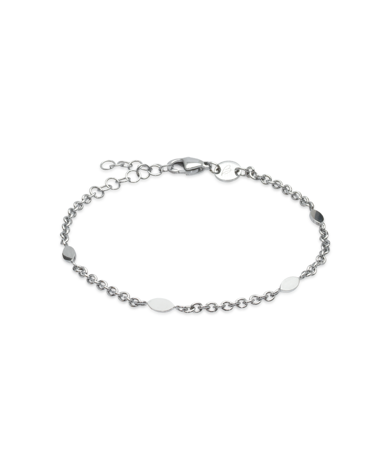 BLOMDAHL stál armband með oval plötum