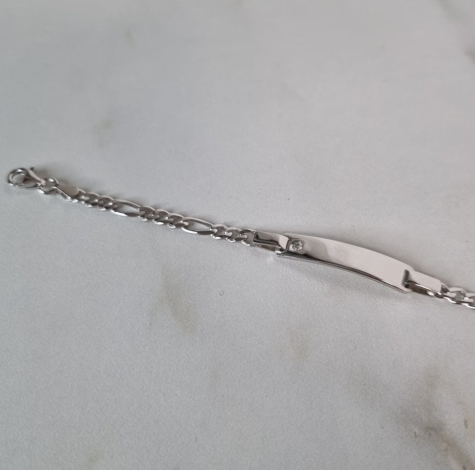 Silfur barna armband með zirkon BA-186