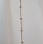 18kt gullhúðað armband með kúlum no: 92001518