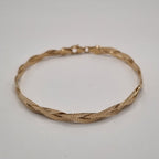 18kt gullhúðað fléttu armband no: 92218318