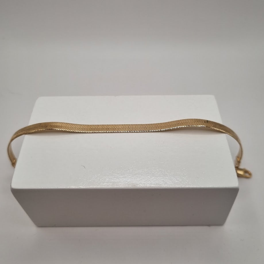 18kt gullhúðað slétt armband no: 29023018