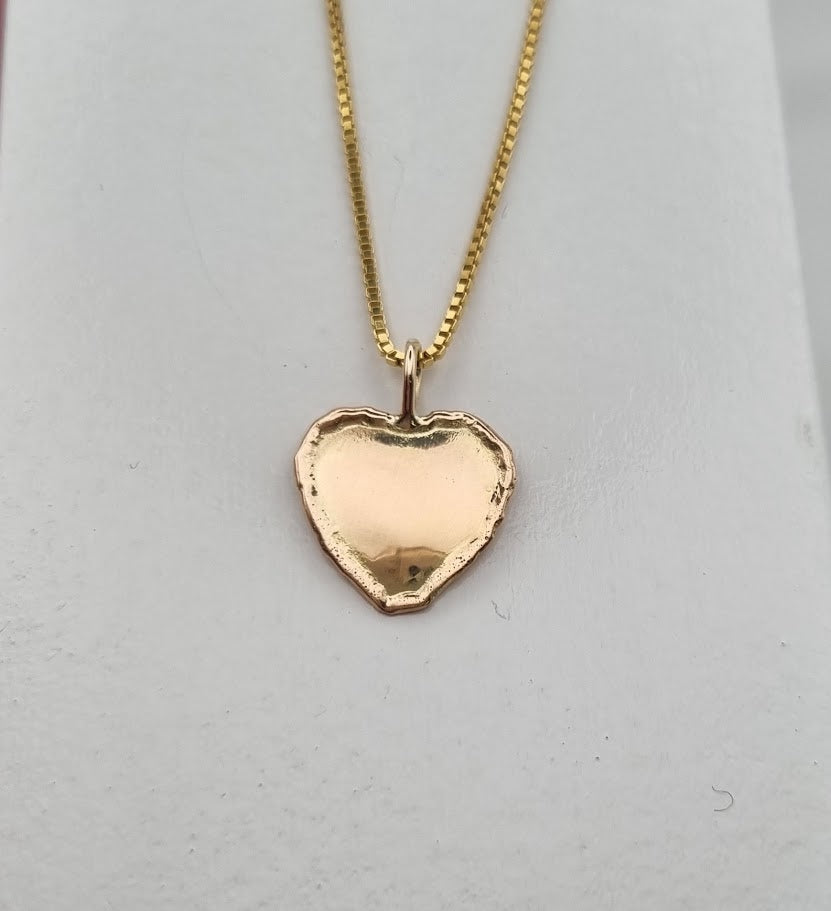 Gull hálsmen hjarta no 10