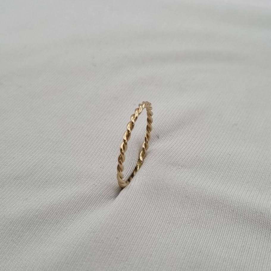 Gull hringur snúra no 15