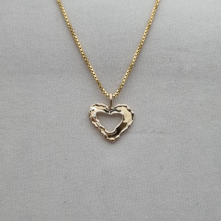 Gull hálsmen hjarta no 11