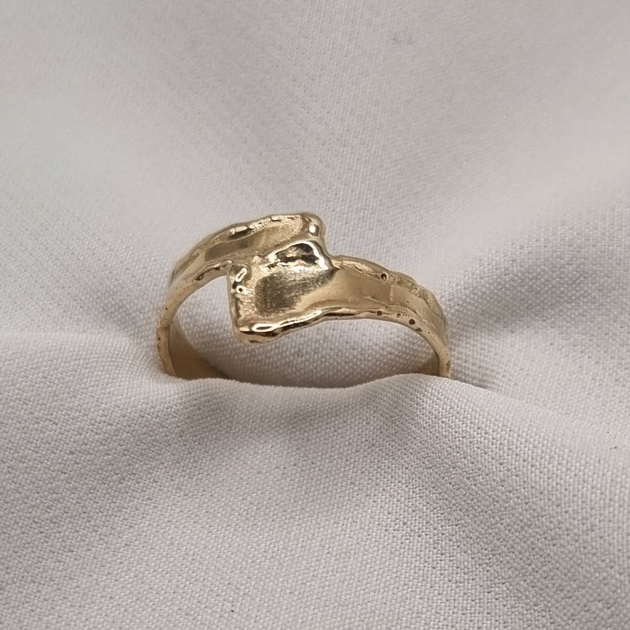 14kt gullhringur No 9