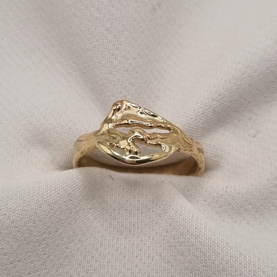 14kt Gull hringur No 3