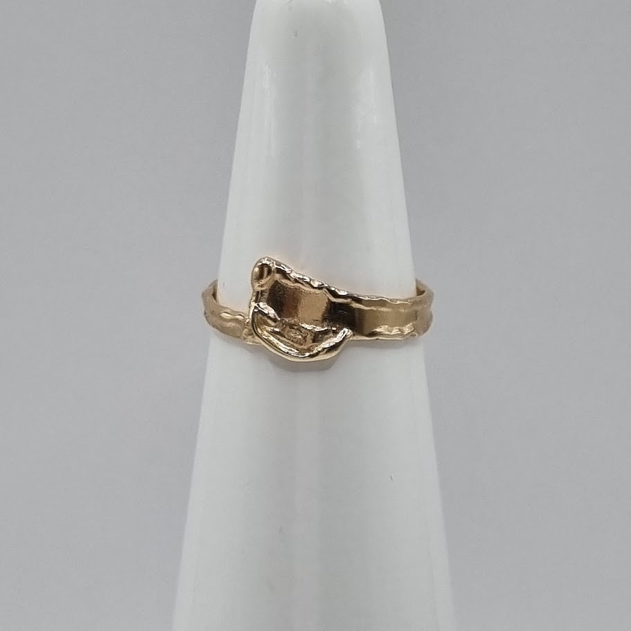 14kt gullhringur No 4