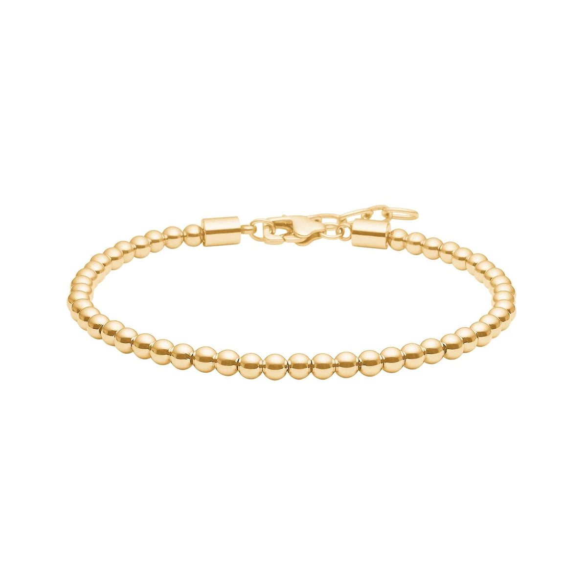 Gullhúðað stál armband kúlur
