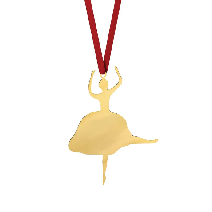 Ballerina 18kt gullhúðaður jólaórói