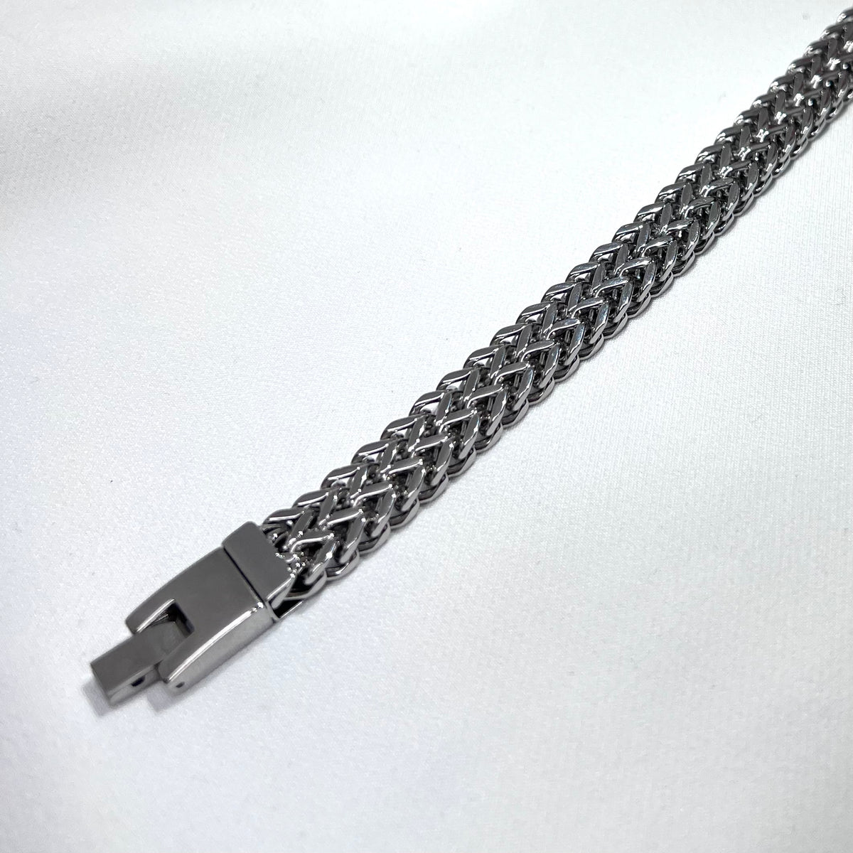Herra stál armband W-laga