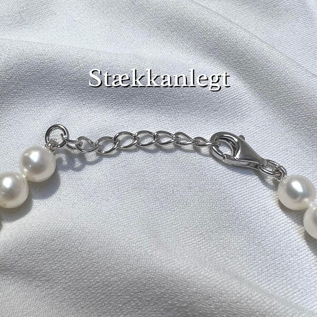 Ferskvatns perluarmband 5,5mm 18-21 cm